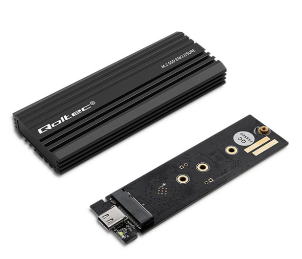 QOLTEC Obudowa M.2 NV2270 NVMe SATA USB-C 2TB 52270 - 1241850 - zdjęcie 2